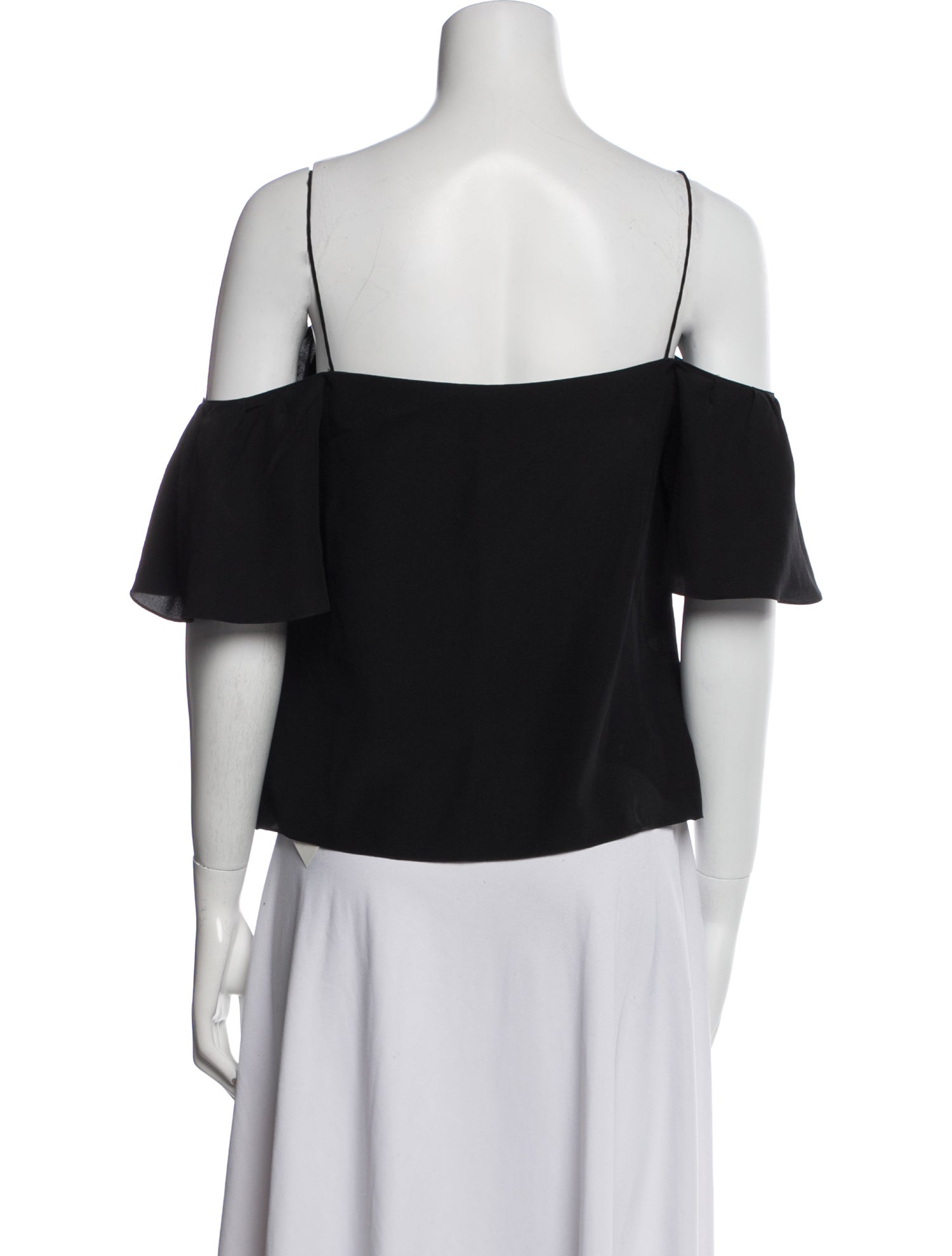 Fendi Silk Square Neckline Crop Top